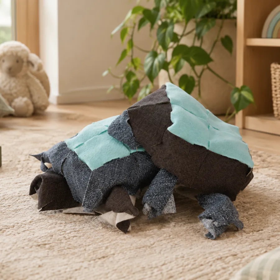 Slow Bloom turtle shown in a home setting
